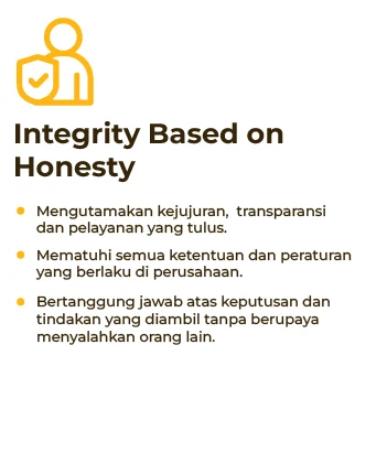 Core Values REXVIN Integrity Based on Honesty