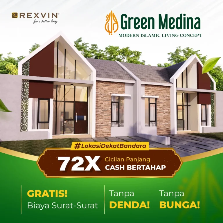 Green Medina, Cluster Konsep Islami Pertama di Batam. Cash Bertahap 72 kali