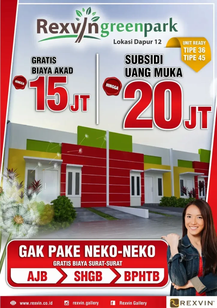 Promo Rexvin Greenpark Gak Pake Neko-Neko!